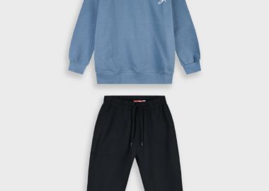 Σετ φούτερ φόρμα - ΜΑΥΡΟ 13-226066-0 - energiers - 