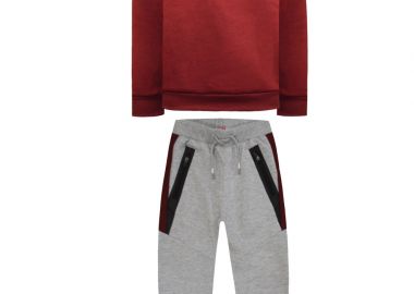 Σετ φούτερ φόρμα με τύπωμα για αγόρι - ΜΕΛΑΝΖΕ 13-122074-0 - energiers - 