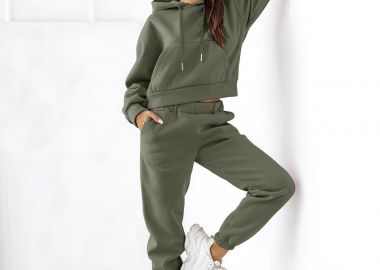 Σετ Φούτερ Liam Χακί - Amelie's - 