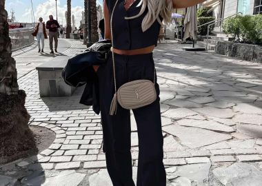 Σετ Γιλέκο Παντελόνι Elsa Μαύρο - Amelie's - 