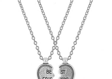 Σετ Κολιέ Φιλίας Από Ανοξείδωτο Ατσάλι Και Ορείχαλκο Με Καρδιά Best Friends AA12015 - AMOR AMOR - 