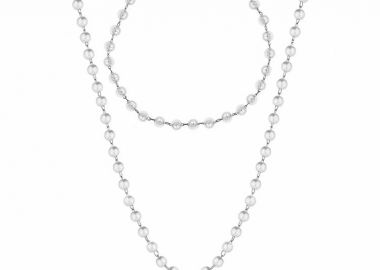 Σετ Κολιέ Και Βραχιόλι Από Ανοξείδωτο Ατσάλι Με Μαργαριτάρια MI15260 - AMOR AMOR - 