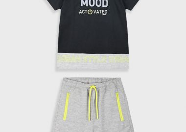 Σετ με ανάγλυφο τύπωμα για αγόρι - ΜΕΛΑΝΖΕ 13-225040-0-9 - energiers - 