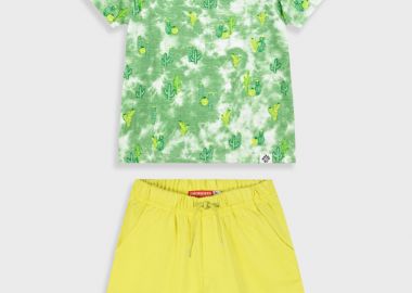 Σετ με εμπριμέ μπλούζα για αγόρι - ΚΑΝΑΡΙΝΙ 12-225153-0 - energiers - 