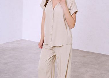 Σετ με πουκάμισο και παντελόνα με βισκόζη SQ9844.0182+1 - Celestino - 