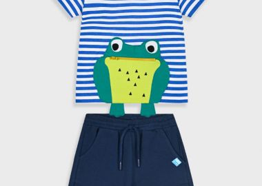 Σετ με ριγέ μπλούζα για αγόρι - ΜΑΡΕΝ 12-225148-0 - energiers - 