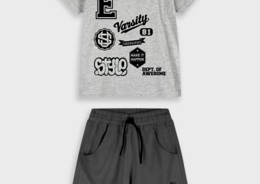 Σετ με τύπωμα - ΜΑΥΡΟ 13-226051-0 - energiers - 