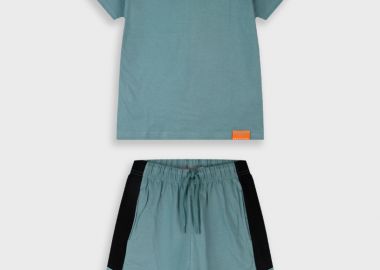 Σετ με τύπωμα - ΣΚΟΝΙΣΜΕΝΟ ΠΡΑΣΙΝΟ 13-226074-0 - energiers - 