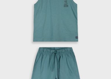 Σετ με τύπωμα - ΣΚΟΝΙΣΜΕΝΟ ΠΡΑΣΙΝΟ 13-226094-0 - energiers - 