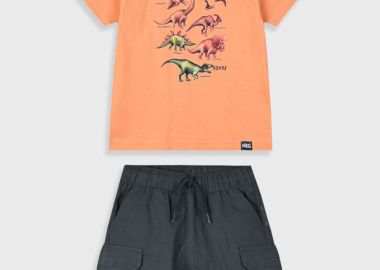 Σετ με τύπωμα για αγόρι - ΑΝΘΡΑΚΙ 12-225100-0 - energiers - 