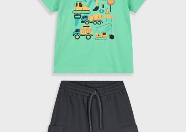 Σετ με τύπωμα για αγόρι - ΑΝΘΡΑΚΙ 12-225141-0 - energiers - 