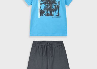 Σετ με τύπωμα για αγόρι - ΑΝΘΡΑΚΙ 13-225016-0 - energiers - 