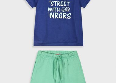 Σετ με τύπωμα για αγόρι - Βεραμάν 12-225146-0 - energiers - 