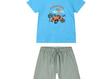 Σετ με τύπωμα για αγόρι - ΧΑΚΙ 12-225114-0 - energiers - 