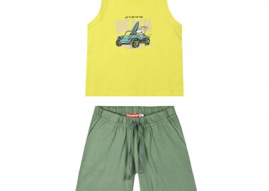 Σετ με τύπωμα για αγόρι - ΧΑΚΙ 12-225192-0 - energiers - 