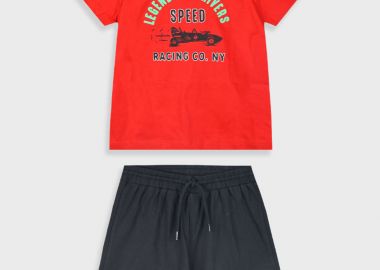 Σετ με τύπωμα για αγόρι - ΜΑΥΡΟ 12-225110-0 - energiers - 