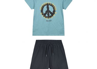 Σετ με τύπωμα για αγόρι - ΜΑΥΡΟ 13-225015-0 - energiers - 