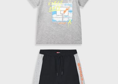 Σετ με τύπωμα για αγόρι - ΜΑΥΡΟ 13-225081-0 - energiers - 