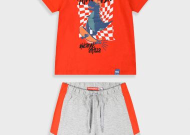 Σετ με τύπωμα για αγόρι - ΜΕΛΑΝΖΕ 12-225175-0-9 - energiers - 