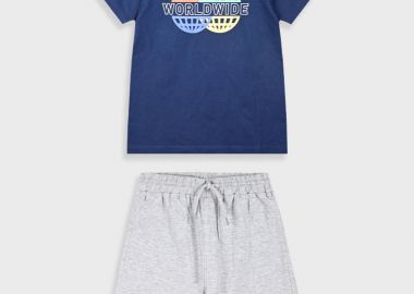 Σετ με τύπωμα για αγόρι - ΜΕΛΑΝΖΕ 13-225010-0 - 13-225010-0-6-etwn-melanze - energiers - 