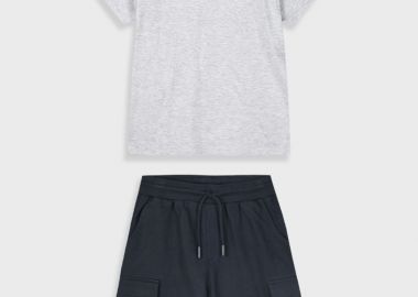 Σετ με τύπωμα για αγόρι - ΜΕΛΑΝΖΕ 13-225042-0-9 - 13-225042-0-9-6-etwn-melanze - energiers - 