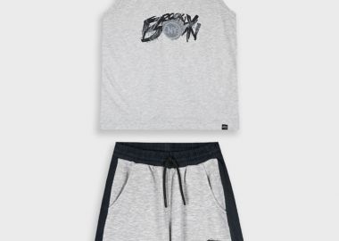 Σετ με τύπωμα για αγόρι - ΜΕΛΑΝΖΕ 13-225095-0 - energiers - 