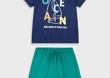 Σετ με τύπωμα για αγόρι - Πράσινο 12-225111-0 - 12-225111-0-2-etwn-prasino - energiers - 