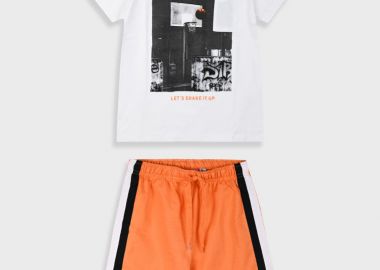 Σετ με τύπωμα για αγόρι - ΣΑΦΡΑΝ 13-225053-0 - energiers - 