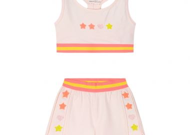 Σετ με τύπωμα για κορίτσι - ΑΝΟΙΧΤΟ ΡΟΖ 15-225386-0 - energiers - 