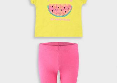 Σετ με τύπωμα για κορίτσι - ΦΡΑΟΥΛΑ 15-225371-0 - energiers - 