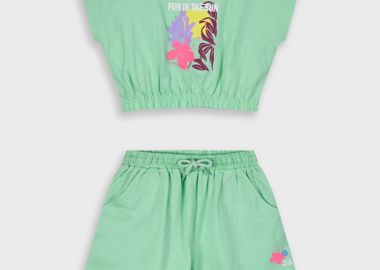 Σετ με τύπωμα για κορίτσι - ΦΥΣΤΙΚΙ 15-225385-0 - energiers - 