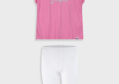 Σετ με τύπωμα για κορίτσι - Λευκό 16-225243-0 - energiers - 