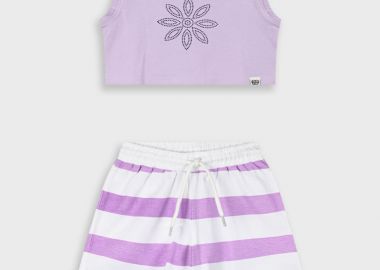 Σετ με τύπωμα για κορίτσι - ΛΙΛΑ 15-225381-0 - energiers - 