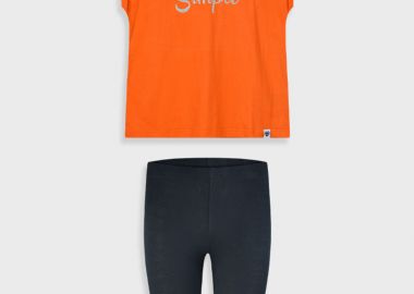 Σετ με τύπωμα για κορίτσι - ΜΑΥΡΟ 16-225243-0 - energiers - 