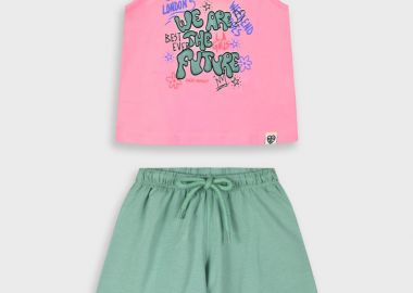 Σετ με τύπωμα για κορίτσι - ΜΕΝΤΑ 15-225391-0 - energiers - 