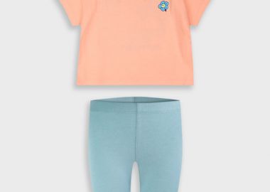 Σετ με τύπωμα για κορίτσι - ΝΕΟΝ ΠΡΑΣΙΝΟ 15-225373-0 - energiers - 