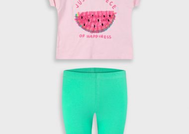 Σετ με τύπωμα για κορίτσι - ΠΑΠΑΓΑΛΙ 15-225371-0 - energiers - 