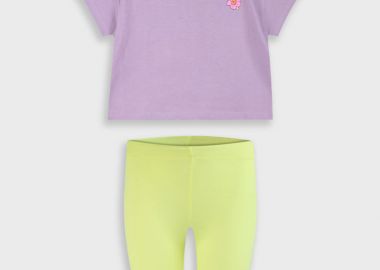 Σετ με τύπωμα για κορίτσι - ΣΜΑΡΑΓΔΙ 15-225373-0 - energiers - 