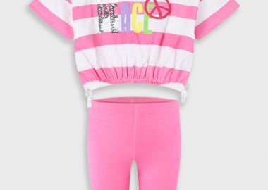 Σετ με τύπωμα για κορίτσι - ΤΡΙΑΝΤΑΦΥΛΛΙ 15-225344-0 - energiers - 