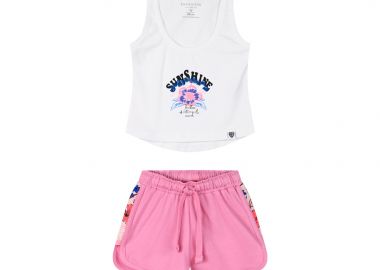 Σετ με τύπωμα για κορίτσι - ΤΡΙΑΝΤΑΦΥΛΛΙ 15-225393-0 - energiers - 