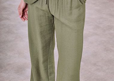 Σετ μπλούζα και παντελόνα με μεταλλικά διακοσμητικά κουμπιά SQ9844.0086+4 - Celestino - 