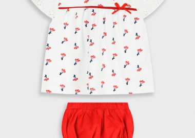 Σετ μπλούζα με φουφούλα - ΚΟΚΚΙΝΟ 14-226406-0 - energiers - 