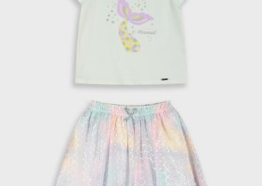 Σετ μπλούζα με φούστα - ΙΡΙΔΙΖΩΝ 15-226304-0 - energiers - 