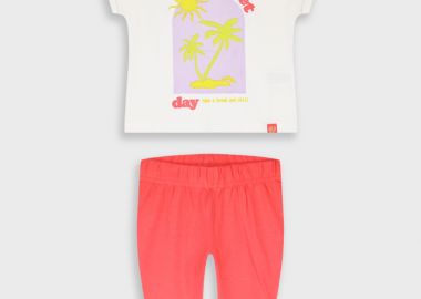 Σετ μπλούζα με κολάν - ΓΛΥΚΟ ΚΟΡΑΛΛΙ 15-226342-0 - energiers - 