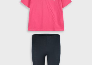 Σετ μπλούζα με κολάν - ΜΑΥΡΟ 16-226276-0 - energiers - 