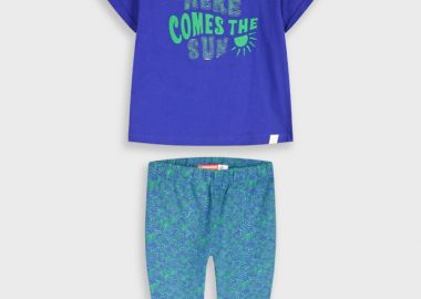 Σετ μπλούζα με κολάν - Μπλε 16-226274-0 - energiers - 