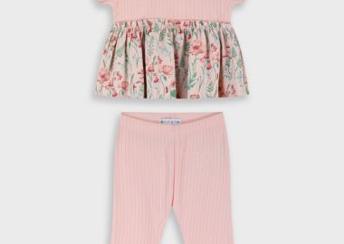 Σετ μπλούζα με κολάν - Ροζ 14-226401-0 - energiers - 