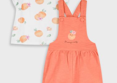 Σετ μπλούζα με σαλοπέτα - ΓΛΥΚΟ ΚΟΡΑΛΛΙ 14-226414-0 - energiers - 