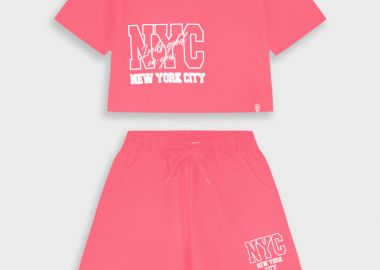 Σετ μπλούζα με σορτς - ΦΡΕΖ 16-226292-0 - energiers - 