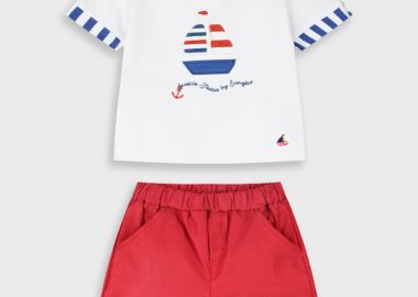 Σετ μπλούζα με σορτς - ΚΟΚΚΙΝΟ 11-226451-0 - energiers - 